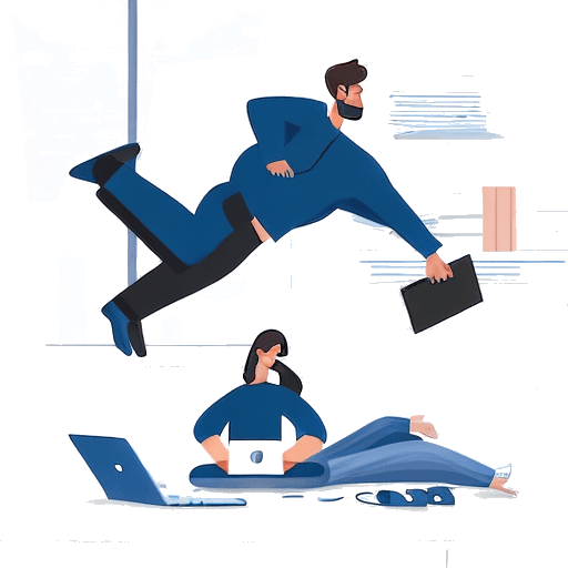 Foto de um homem procurando emprego